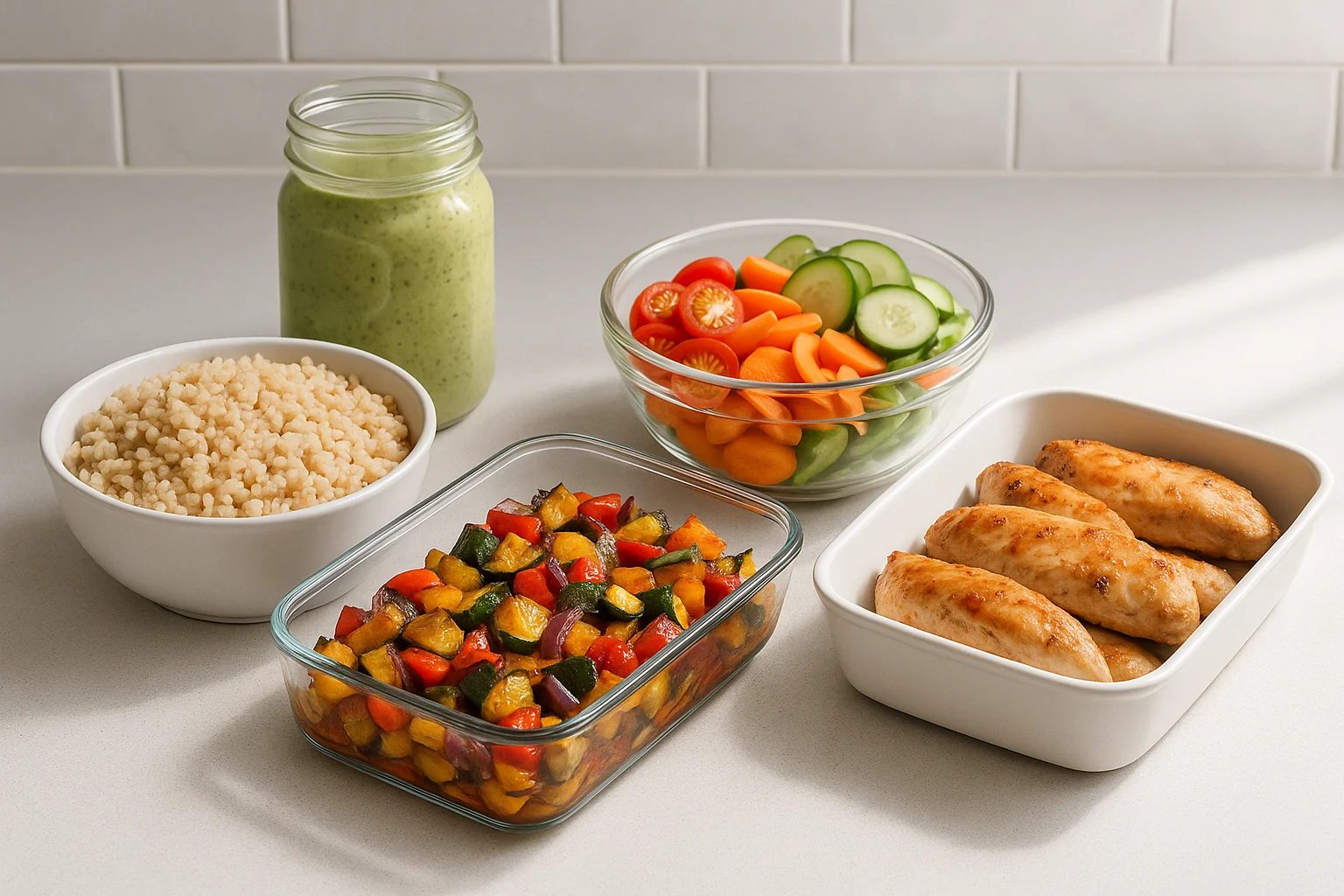 Batch cooking d'été : 5 bases pour 10 repas malins