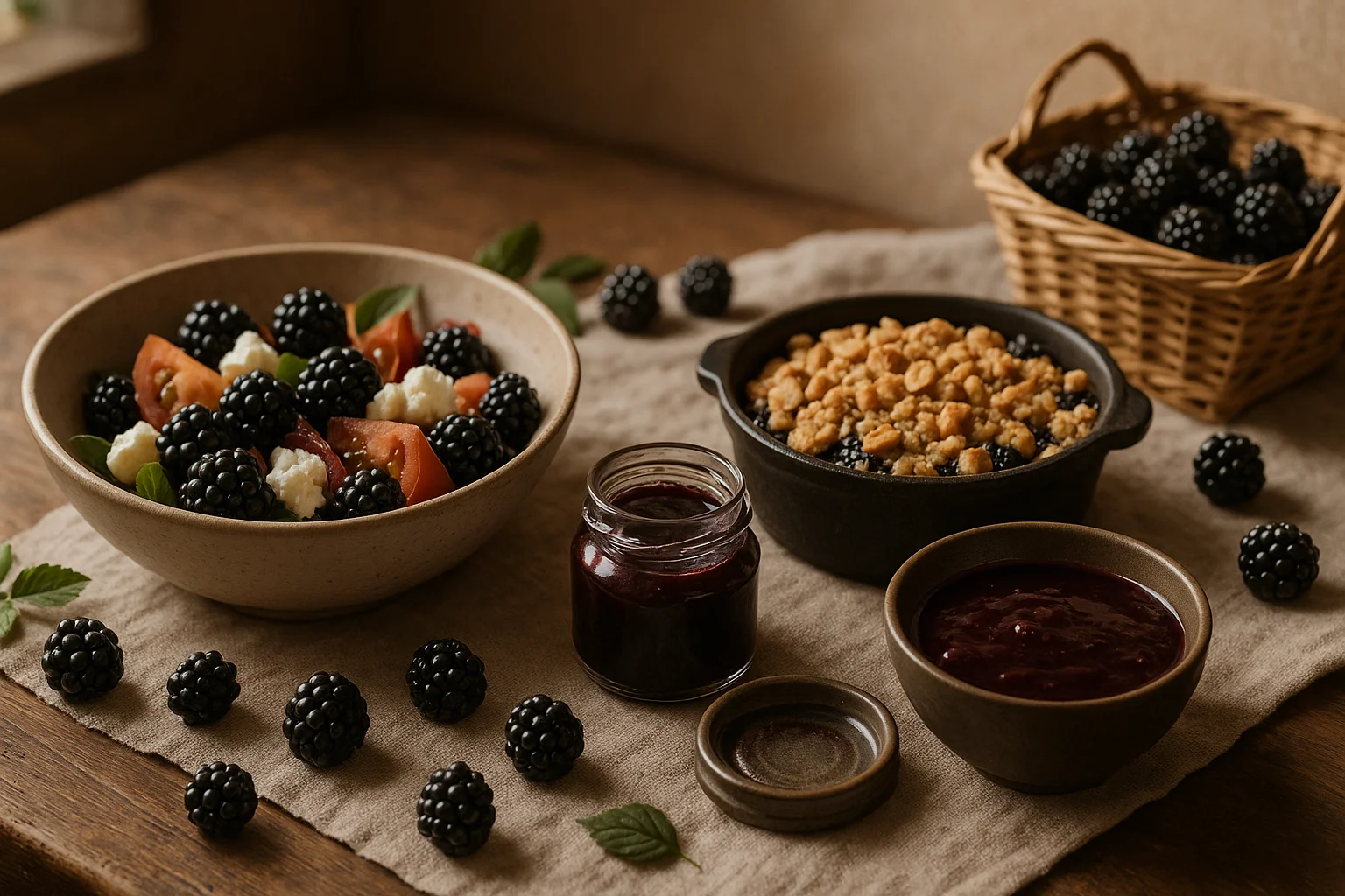 Mûres de fin d’été : 4 recettes simples et locales