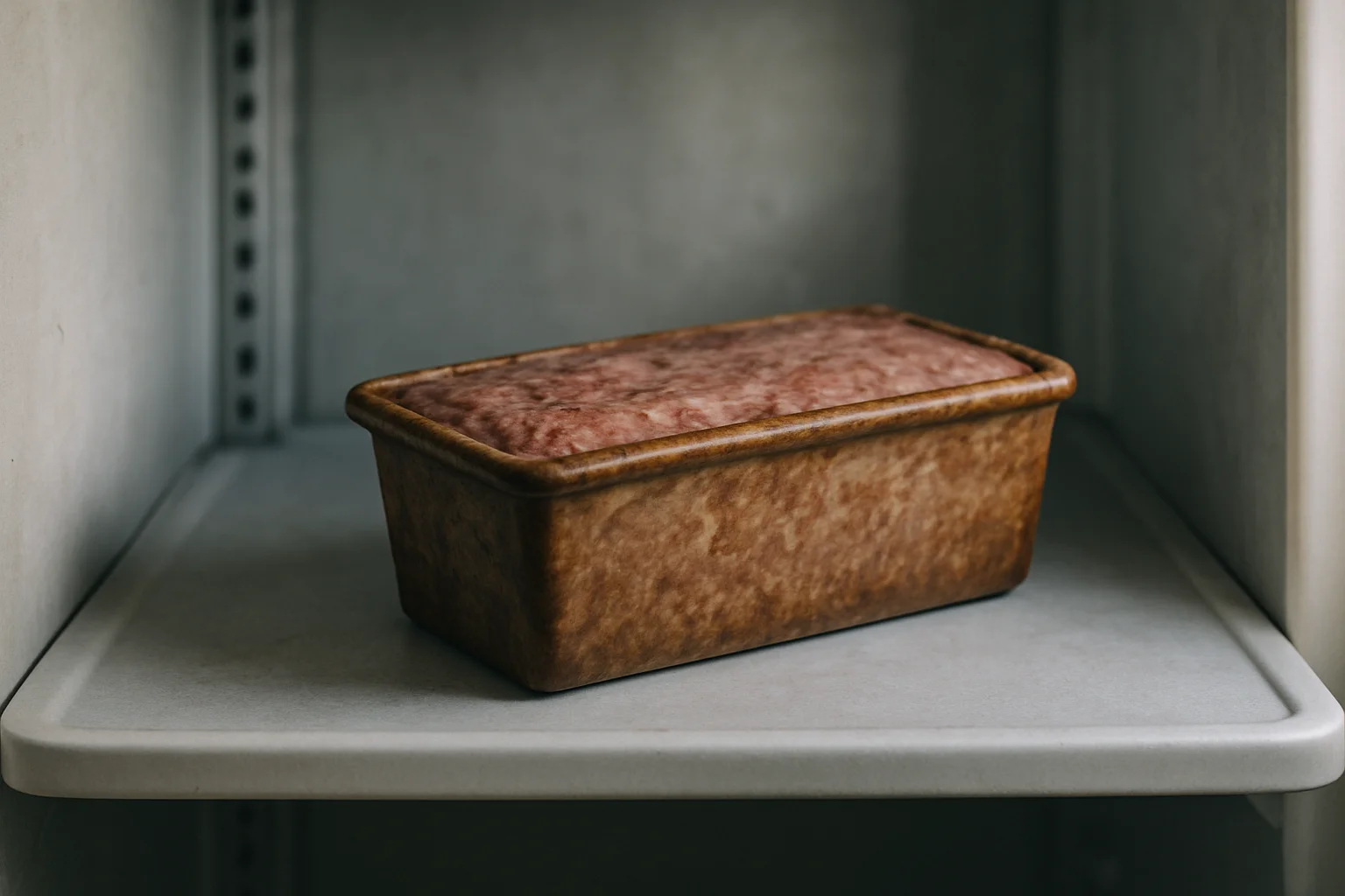 La terrine de foie gras refroidit puis repose pour maturer.