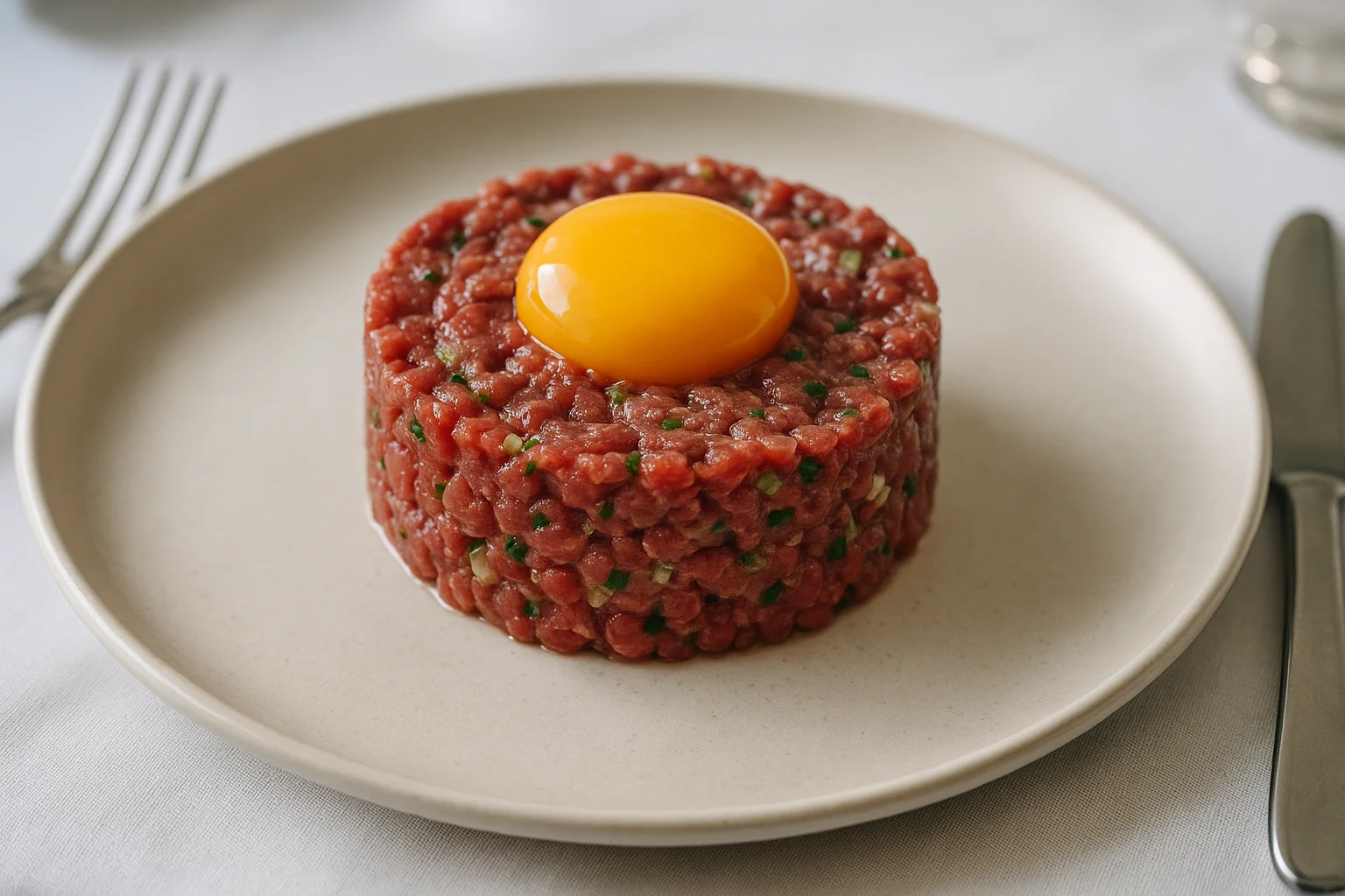 Préparer un tartare de bœuf au couteau façon bistrot