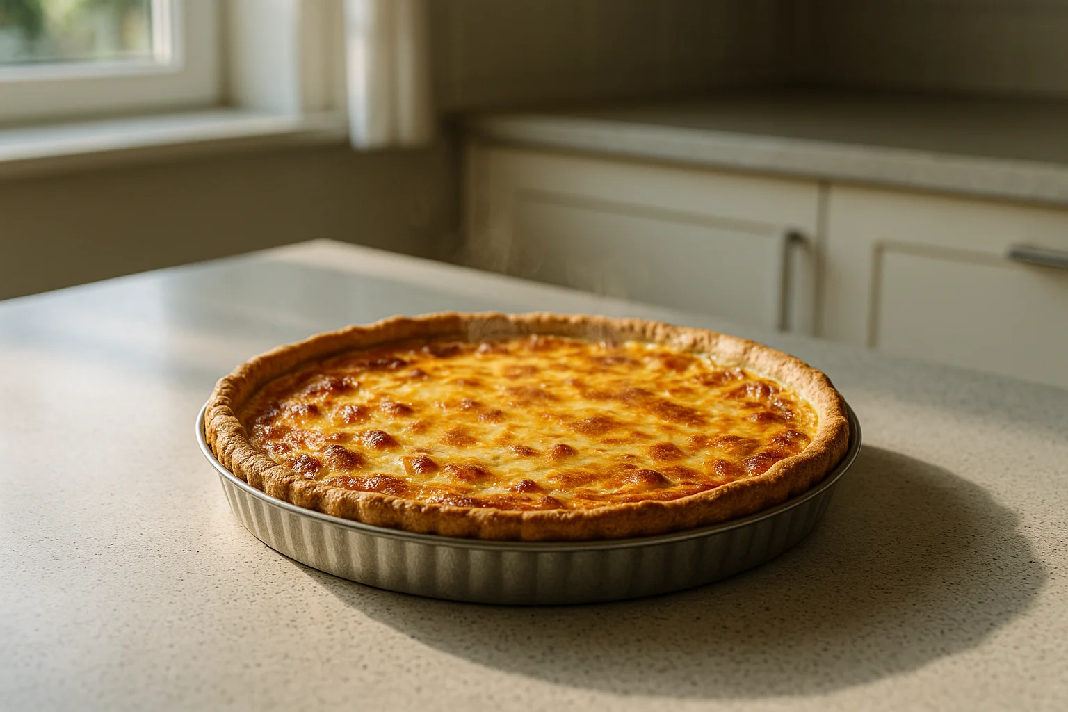 Quiche lorraine maison fondante et bien dorée